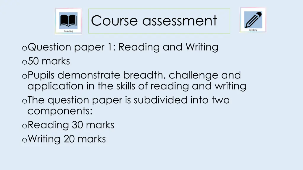 course assessment