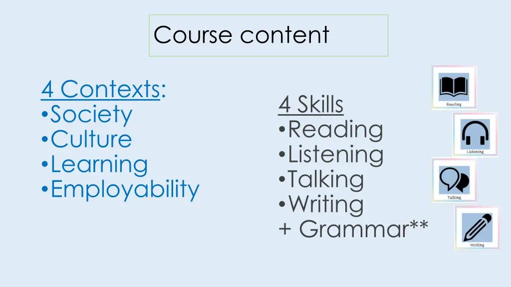 course content 1