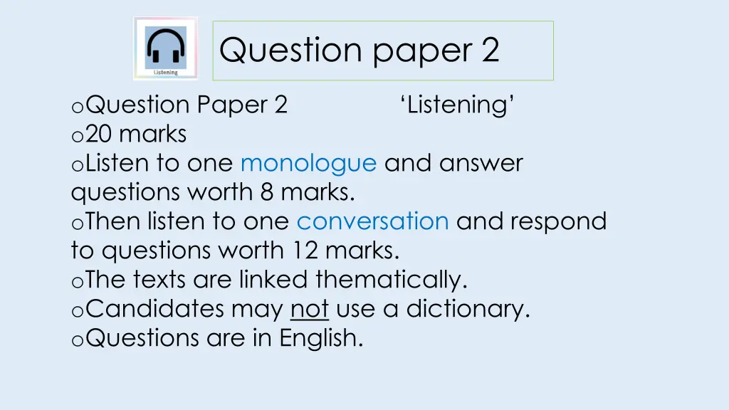 question paper 2