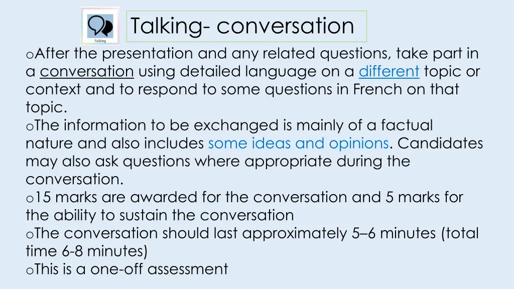 talking conversation