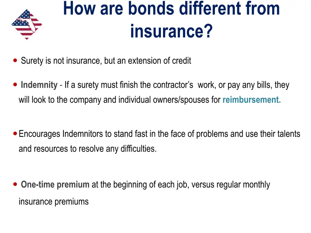 how are bonds different from insurance