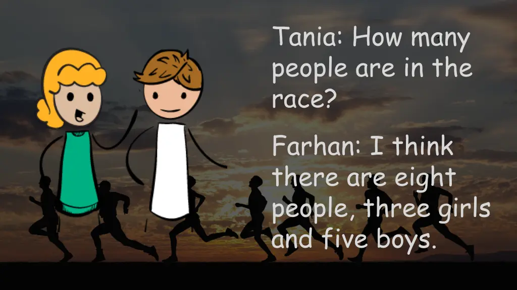 tania how many people are in the race farhan