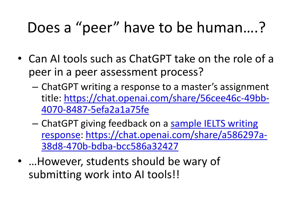 does a peer have to be human