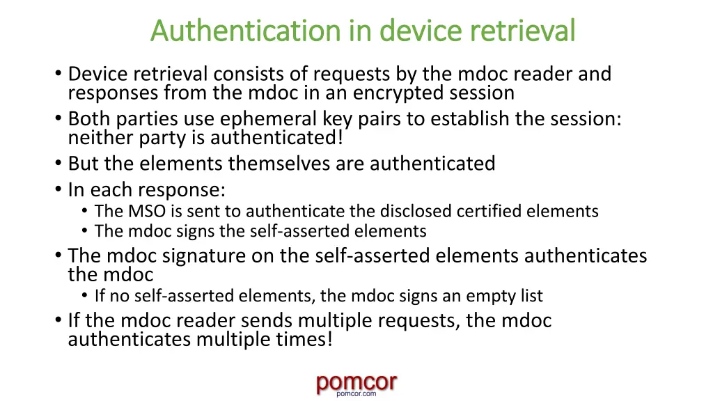 authentication in device retrieval authentication