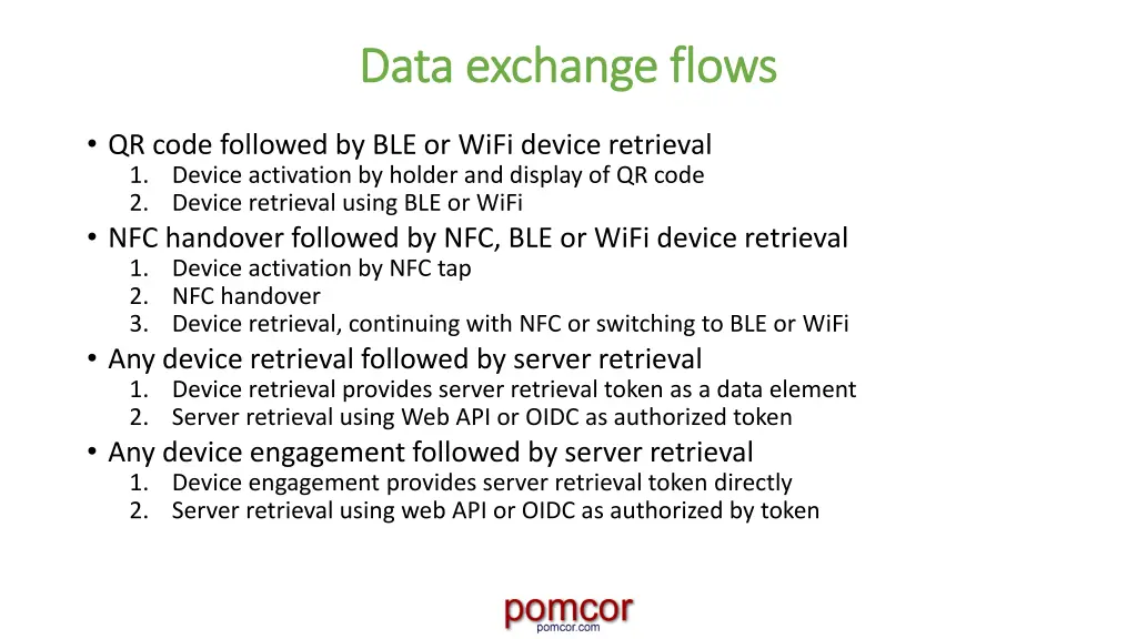 data exchange flows data exchange flows