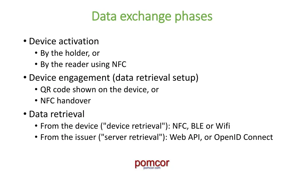 data exchange phases data exchange phases
