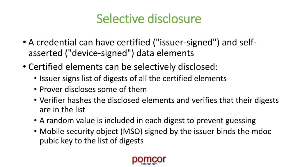 selective disclosure selective disclosure