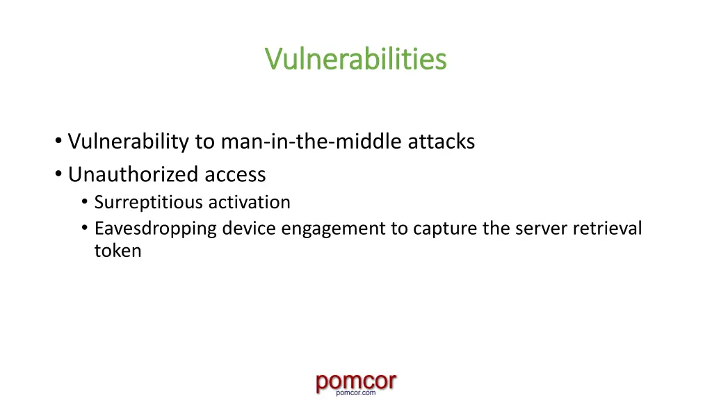 vulnerabilities vulnerabilities