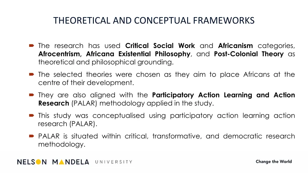 theoretical and conceptual frameworks