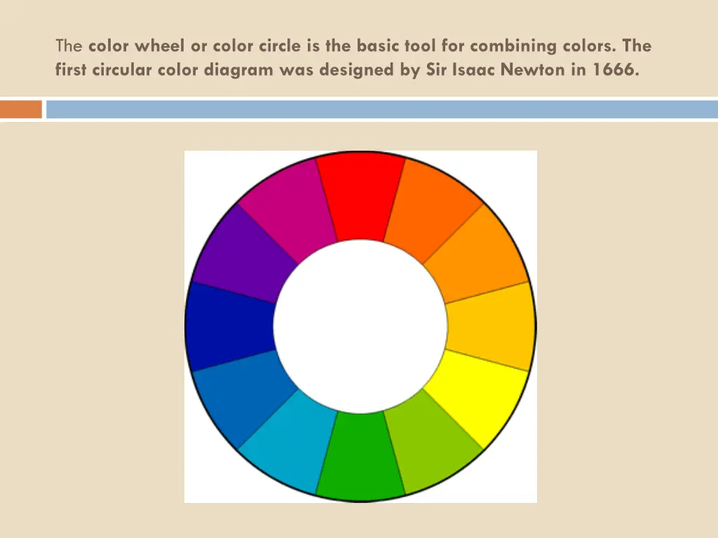 the color wheel or color circle is the basic tool
