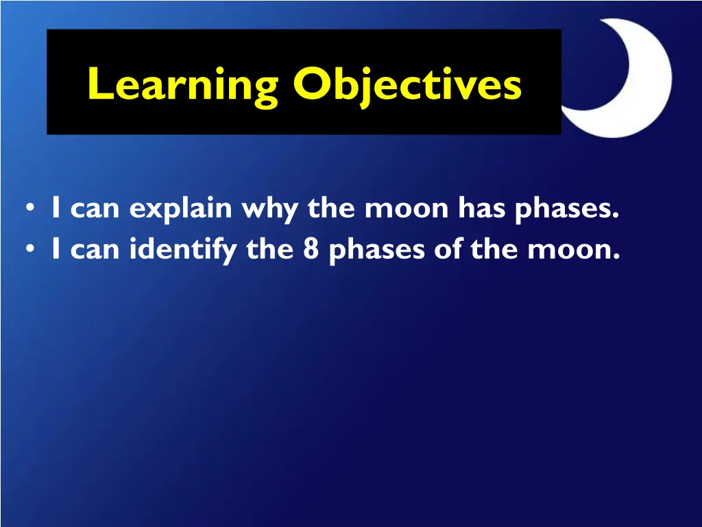 learning objectives