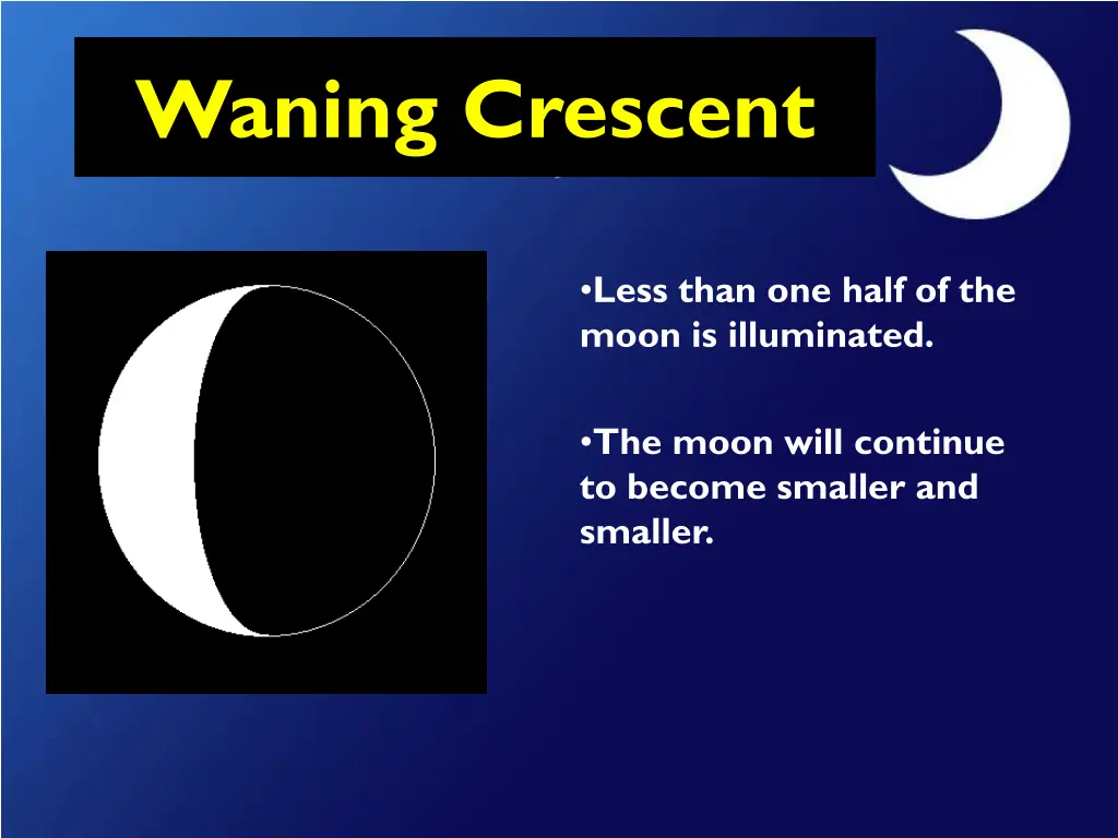 waning crescent