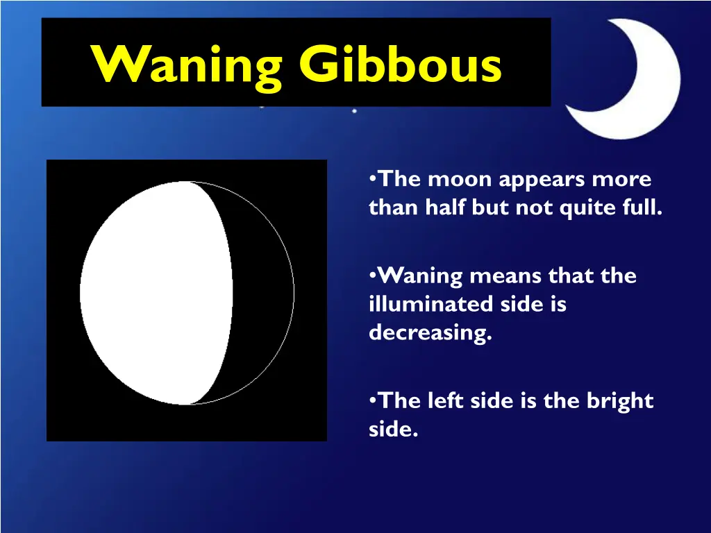 waning gibbous