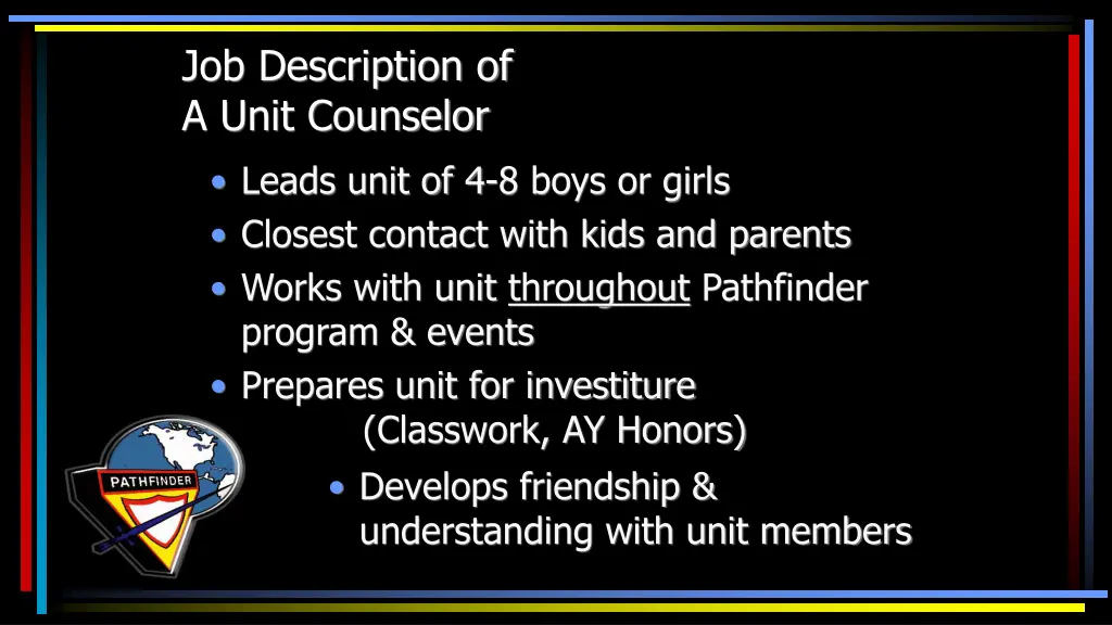 job description of a unit counselor leads unit