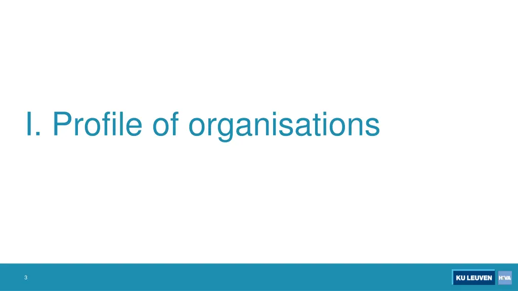 i profile of organisations