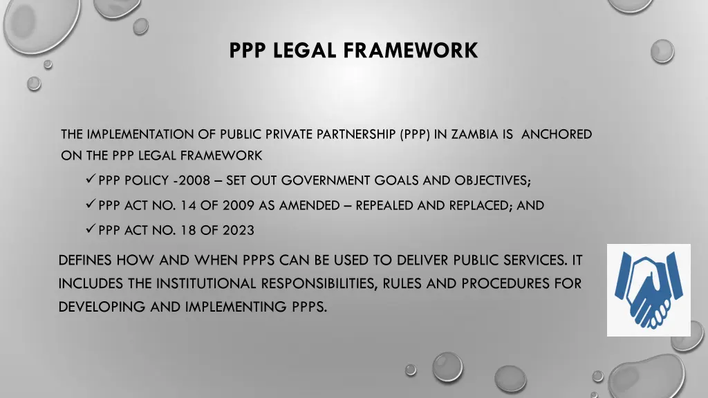 ppp legal framework