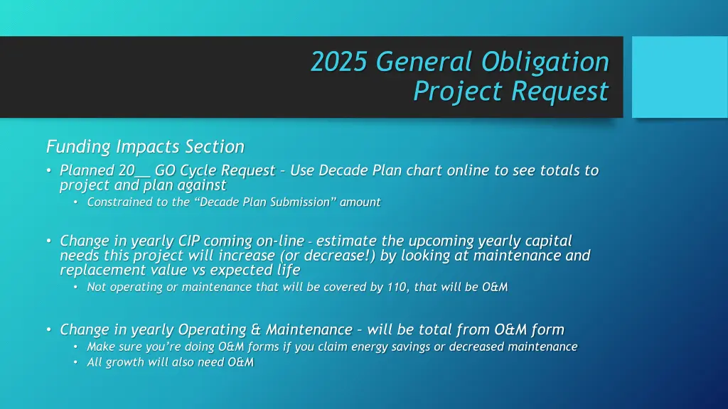 2025 general obligation project request 1