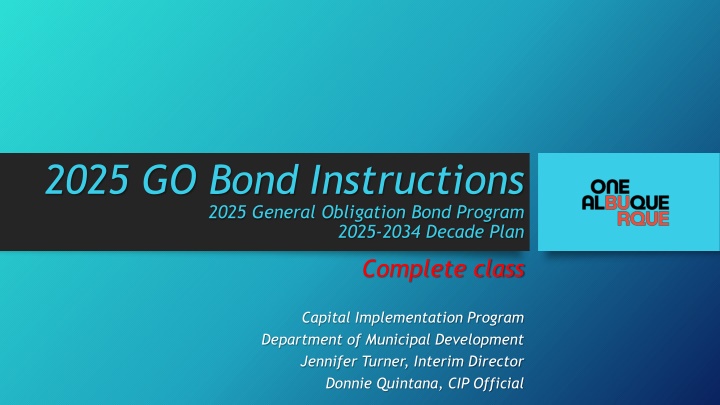 2025 go bond instructions 2025 general obligation
