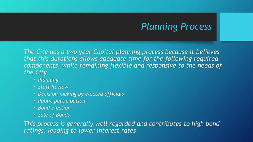 planning process