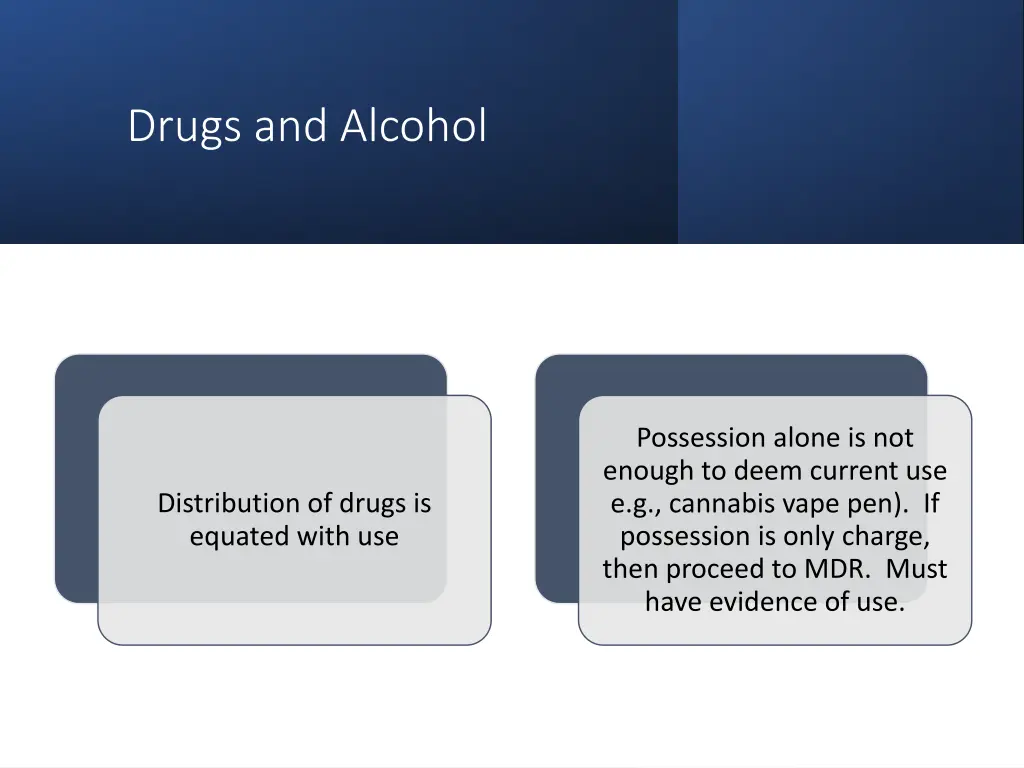 drugs and alcohol