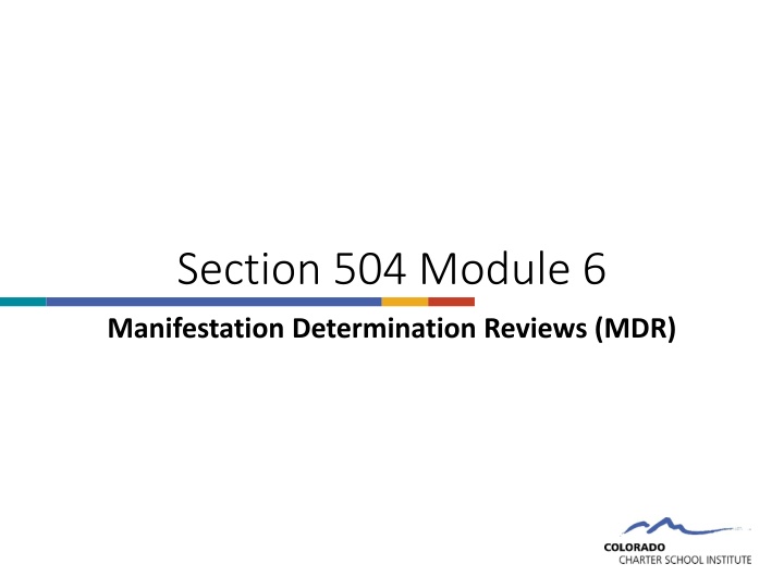 section 504 module 6