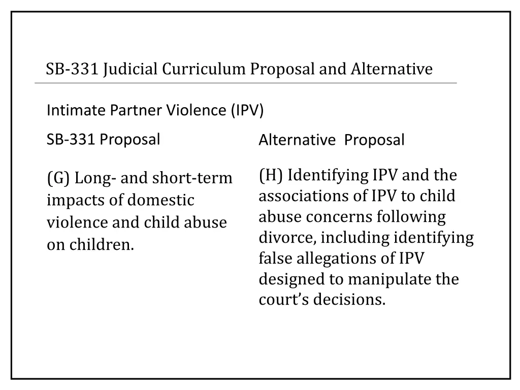 sb 331 judicial curriculum proposal 4