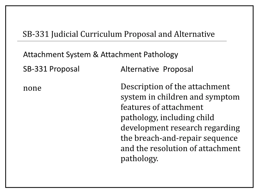 sb 331 judicial curriculum proposal 8