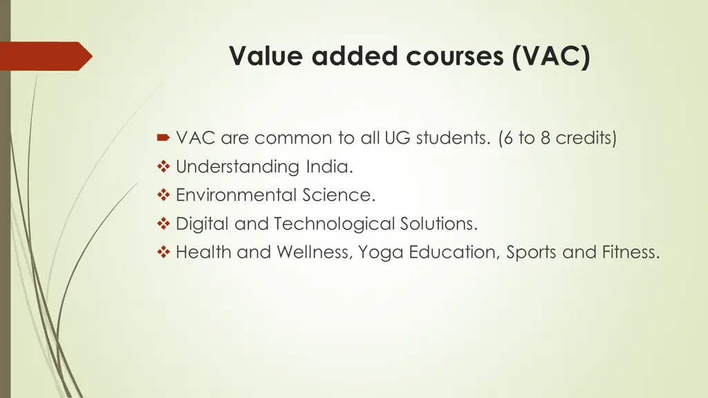 value added courses vac