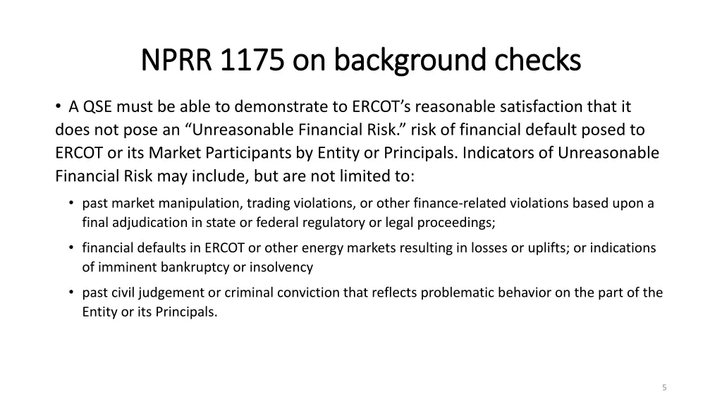 nprr 1175 on background checks nprr 1175