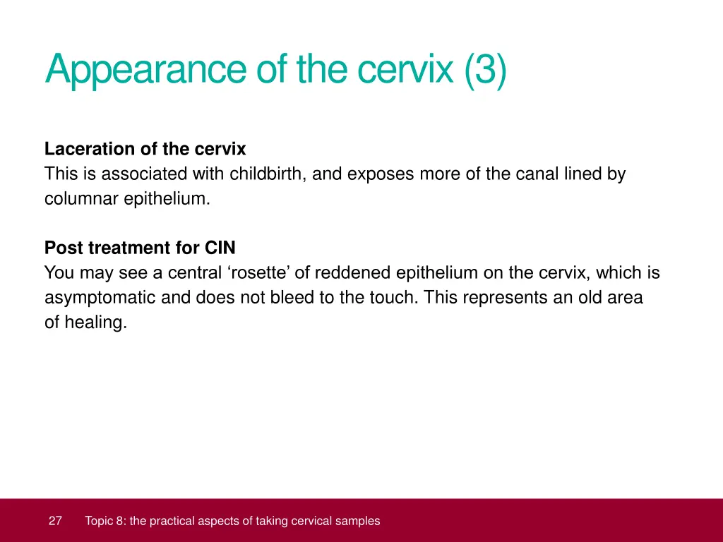 appearance of the cervix 3