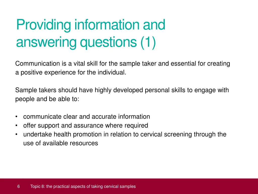 providing information and answering questions 1