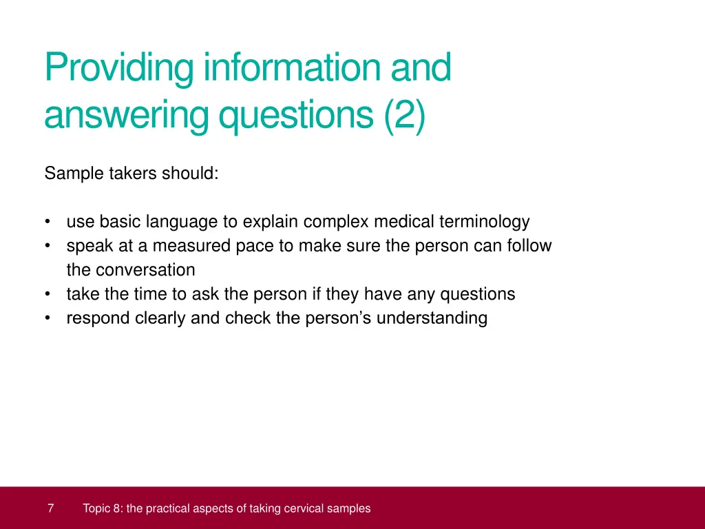 providing information and answering questions 2