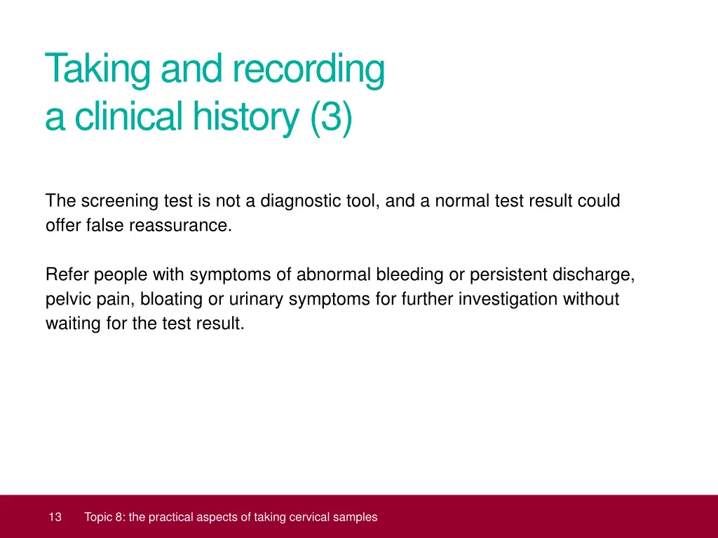 taking and recording a clinical history 3