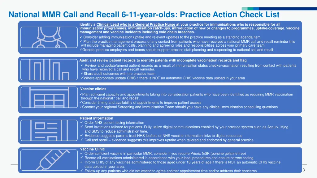 national mmr call and recall 6 11 year olds