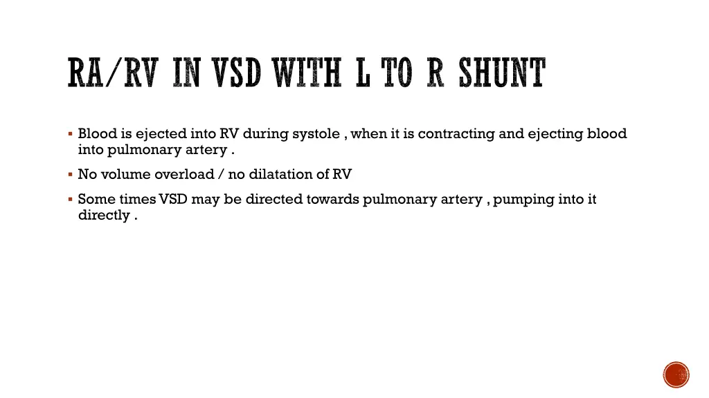 ra rv in vsd with l to r shunt