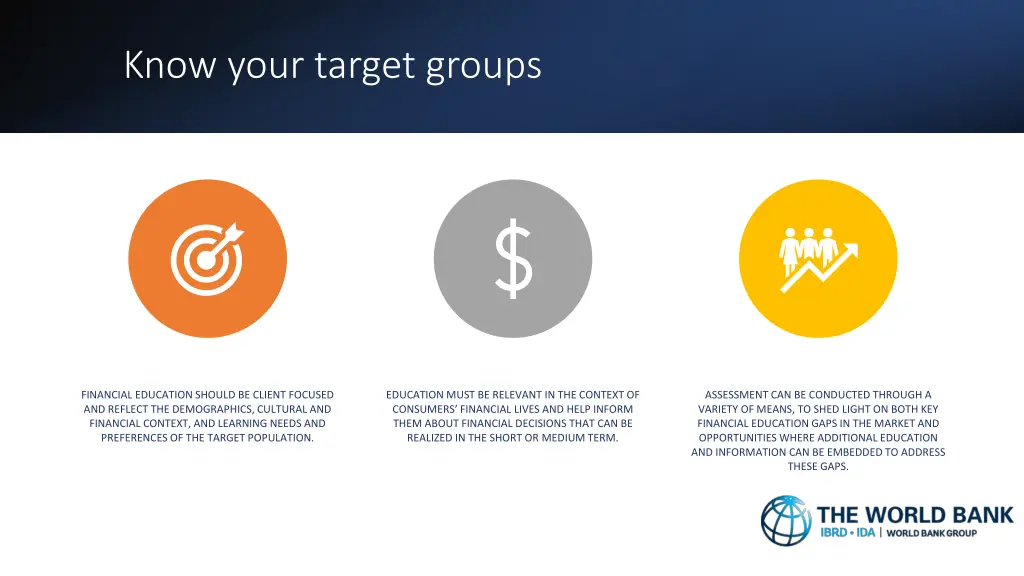 know your target groups