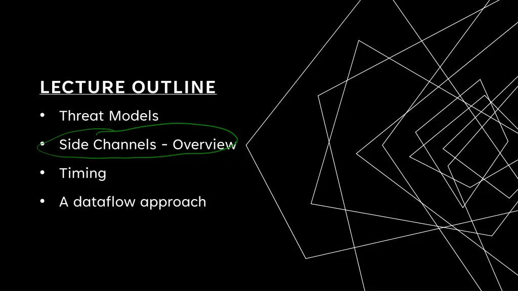 lecture outline threat models 1