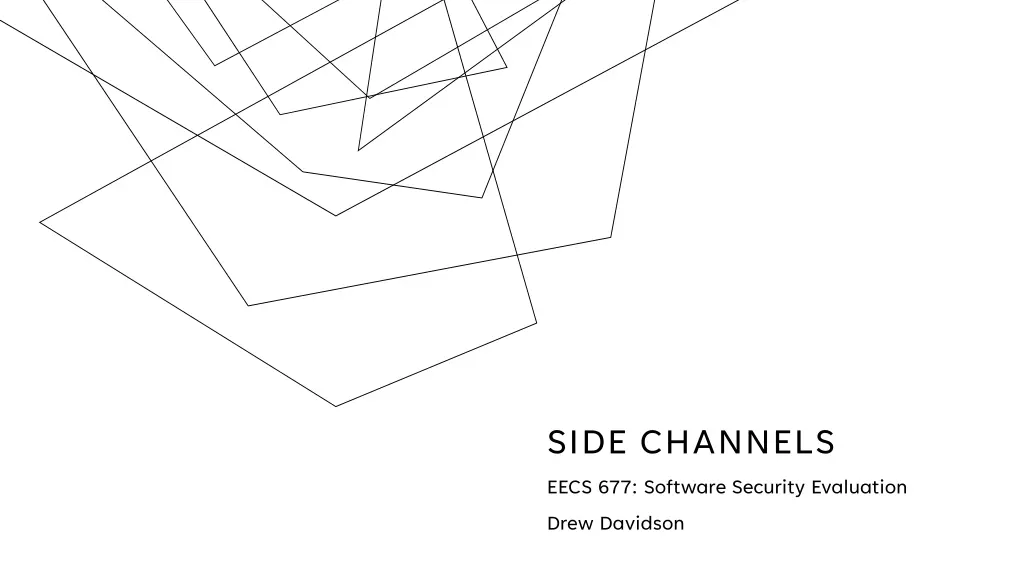 side channels eecs 677 software security