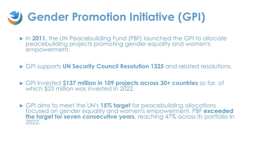 gender promotion initiative gpi