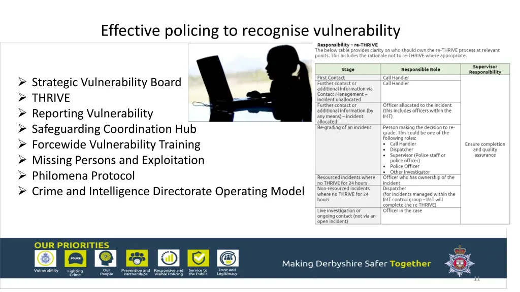 effective policing to recognise vulnerability