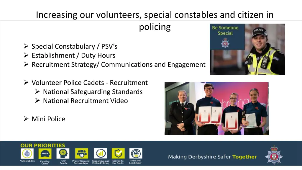 increasing our volunteers special constables