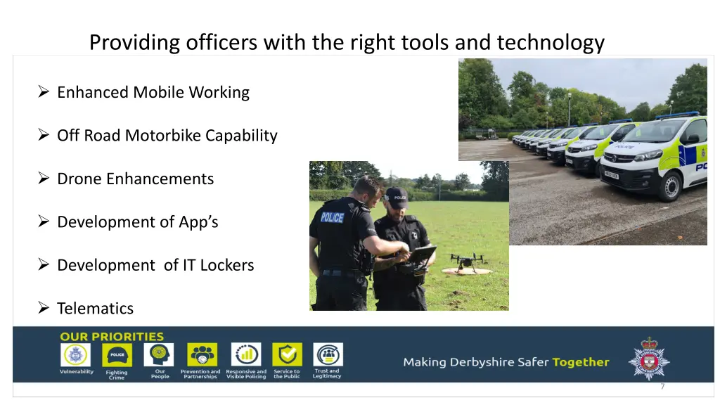 providing officers with the right tools