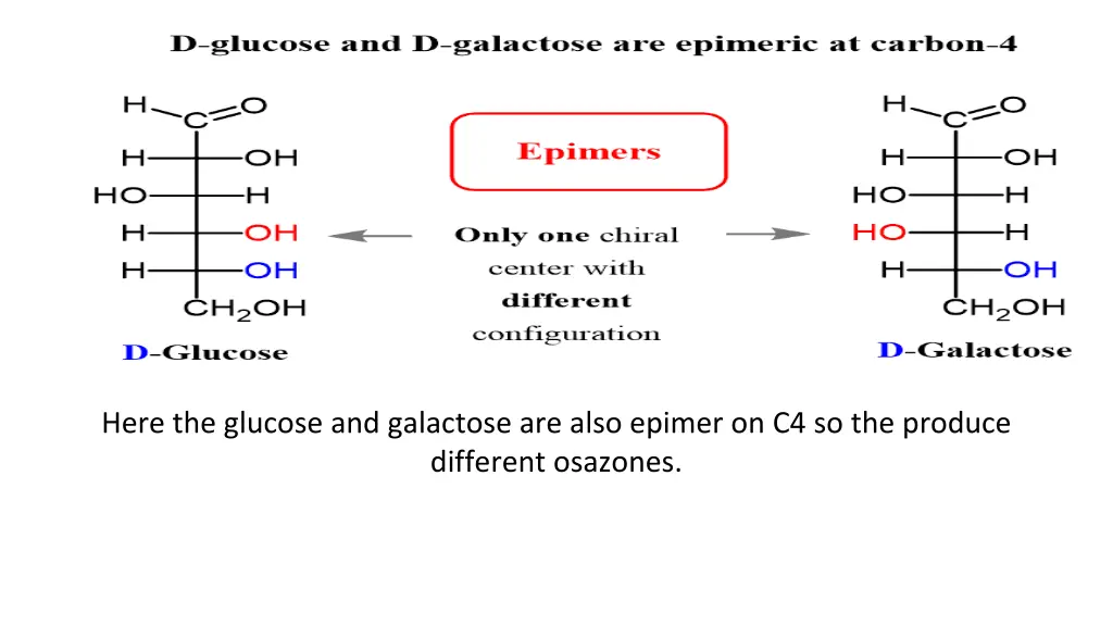 here the glucose and galactose are also epimer