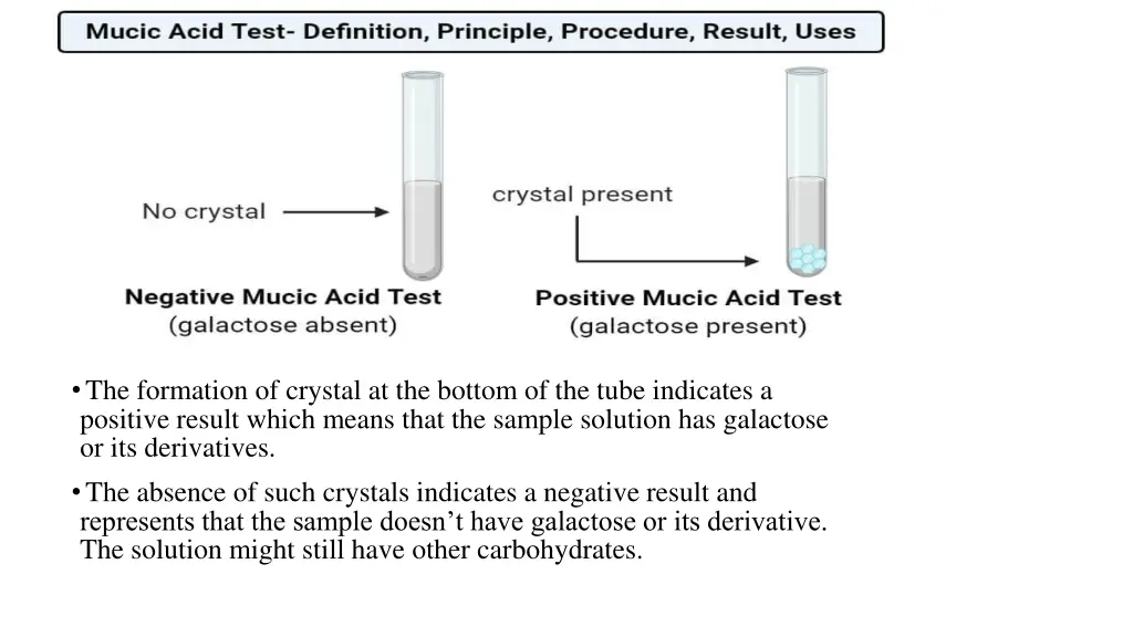 the formation of crystal at the bottom