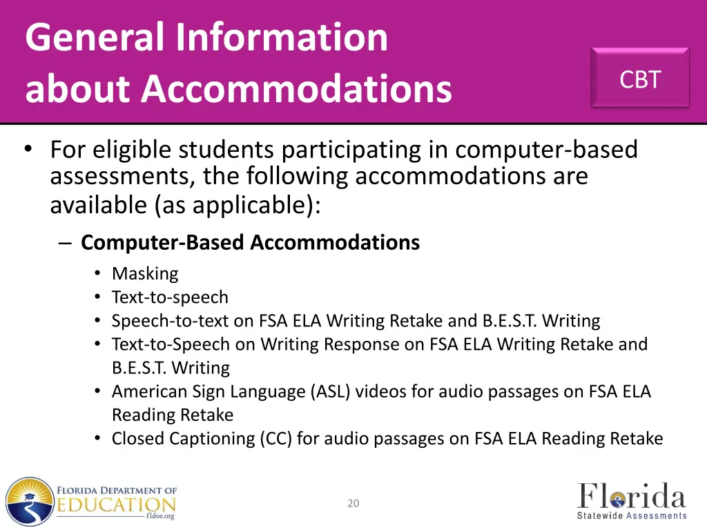 general information about accommodations 1