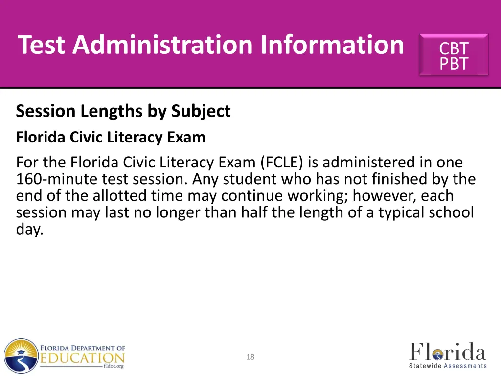 test administration information 10