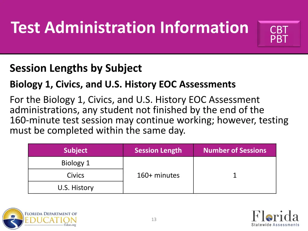 test administration information 5