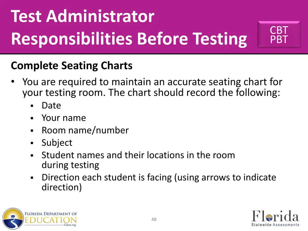 test administrator responsibilities before testing 7