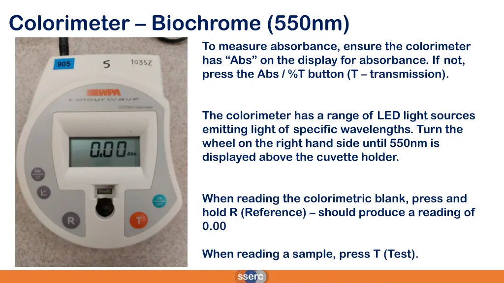 colorimeter biochrome 550nm