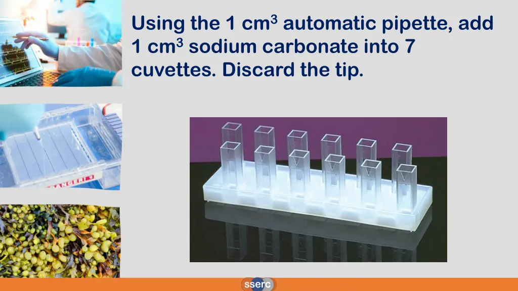 using the 1 cm 3 automatic pipette